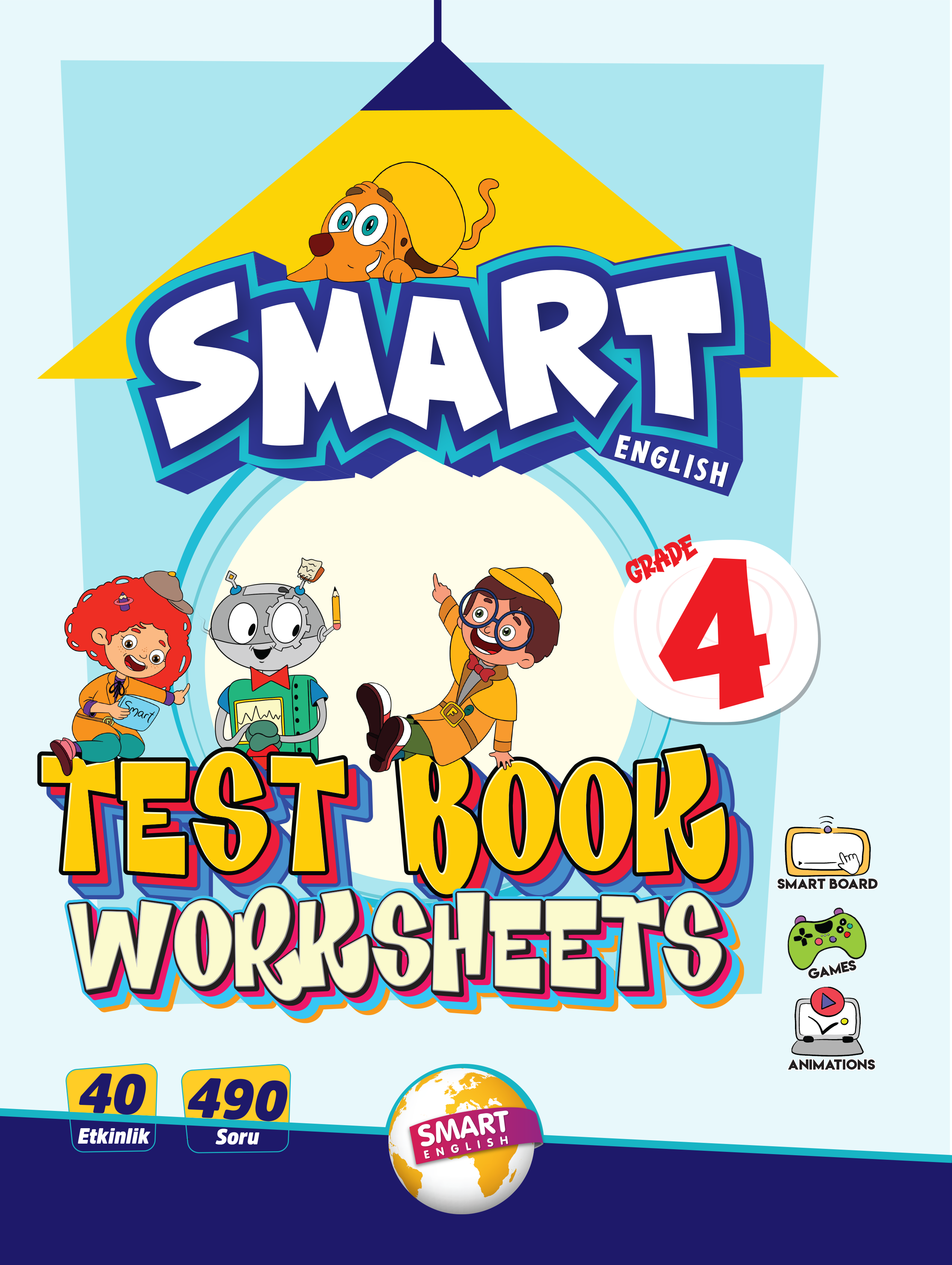 Grade 4 Smart English Test Book Worksheets